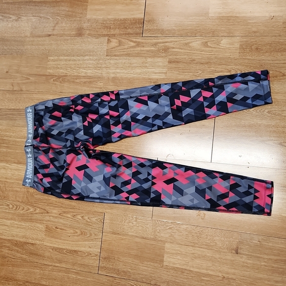 Under Armour hot pink and black legging sz XS - Picture 3 of 4